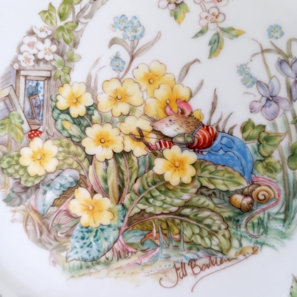 Royal Doulton England vintage Brambly Hedge Spring 8" collectible plate - Picture 4 of 5